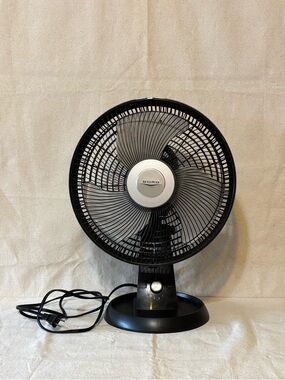 Black Table Fan - Compact Home Cooling